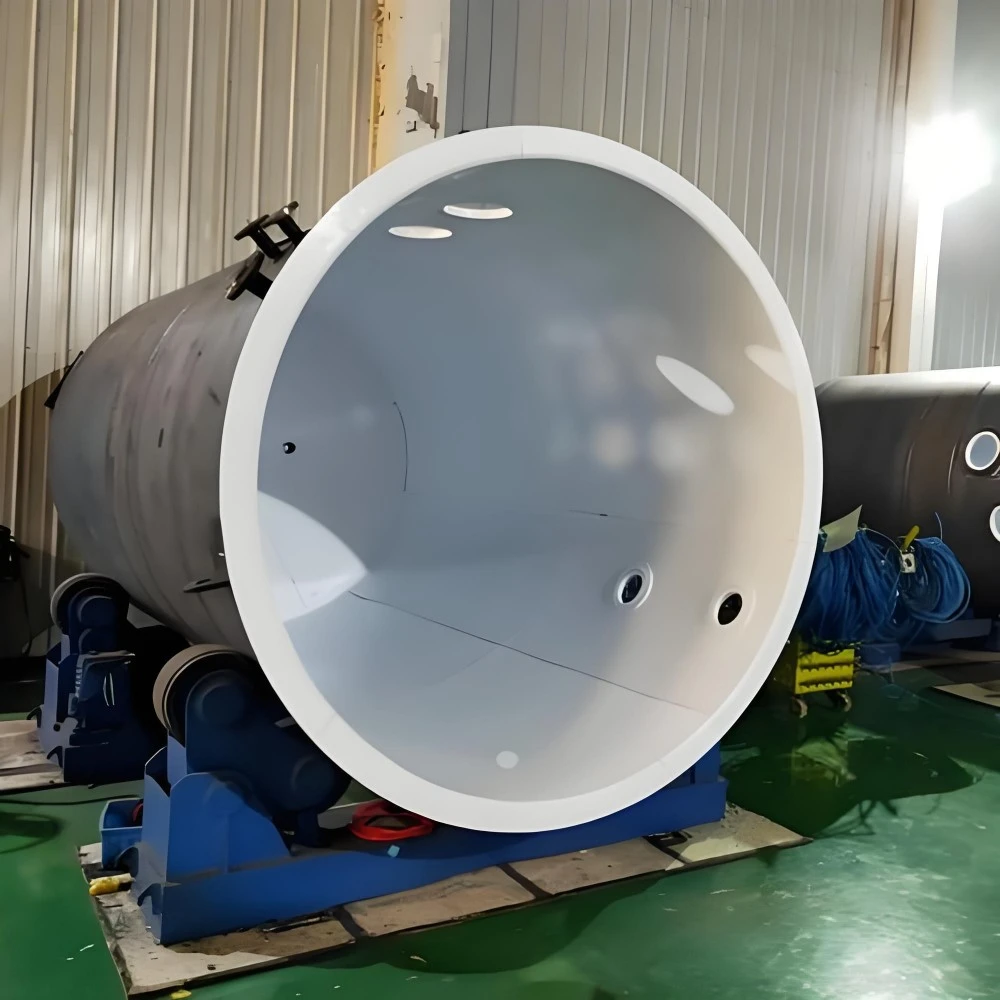 Recipiente ricevitore chimico resistente agli acidi rivestito in PTFE