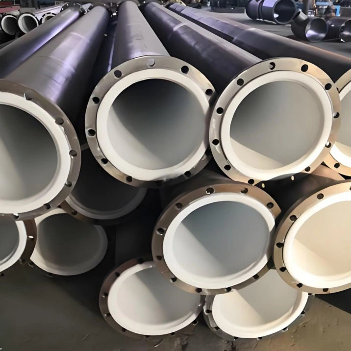 Conduttura di trasporto chimico rivestita in PTFE