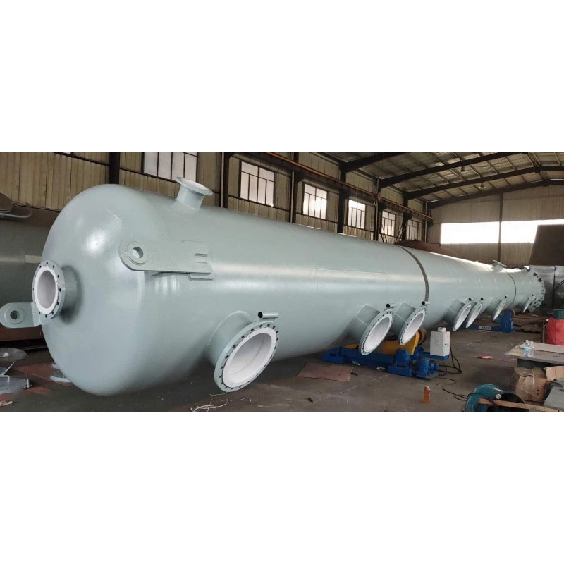 Colonna di distillazione chimica rivestita in PTFE